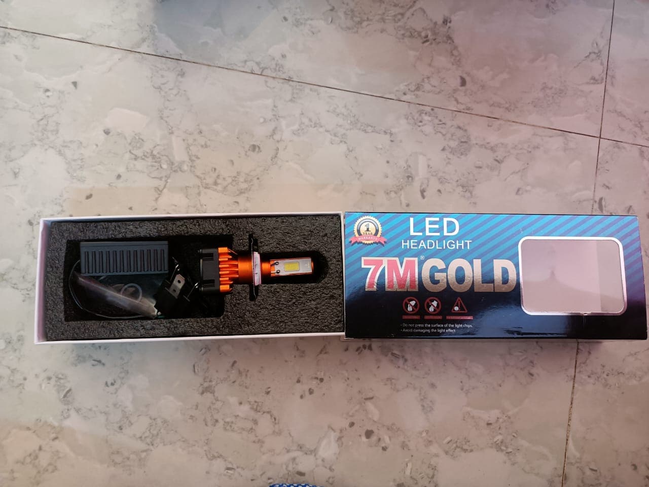 7M Gold LED Headlight